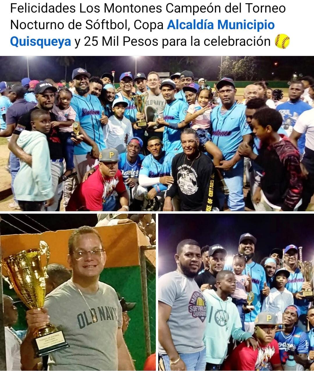 Participación en el Torneo de Softbol.
